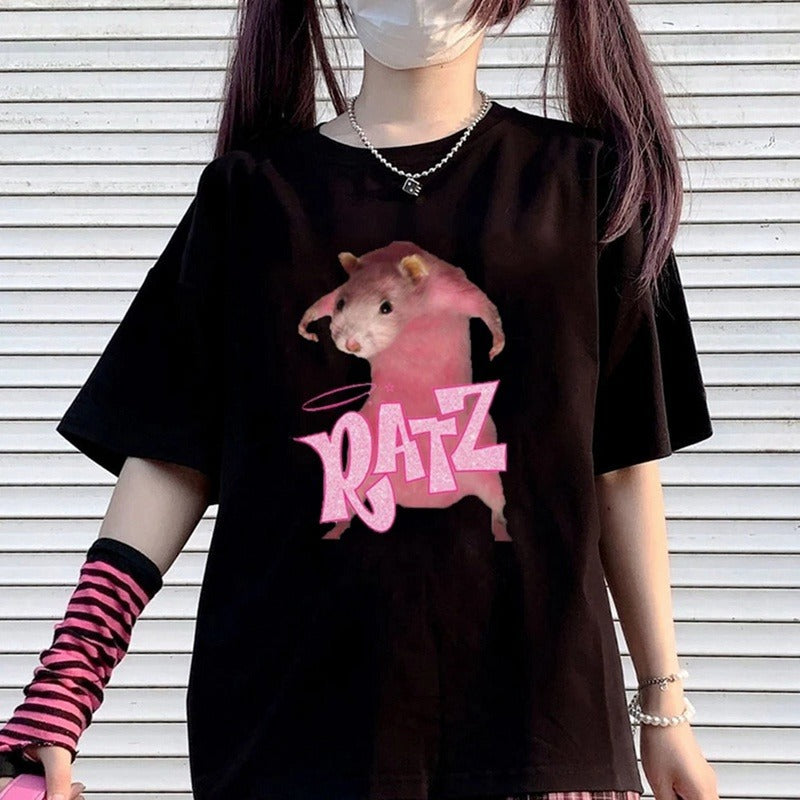 Gothic Kawaii Print "Ratz" T-Shirt