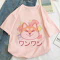 Cat Kawaii Cartoon Pattern T-shirt